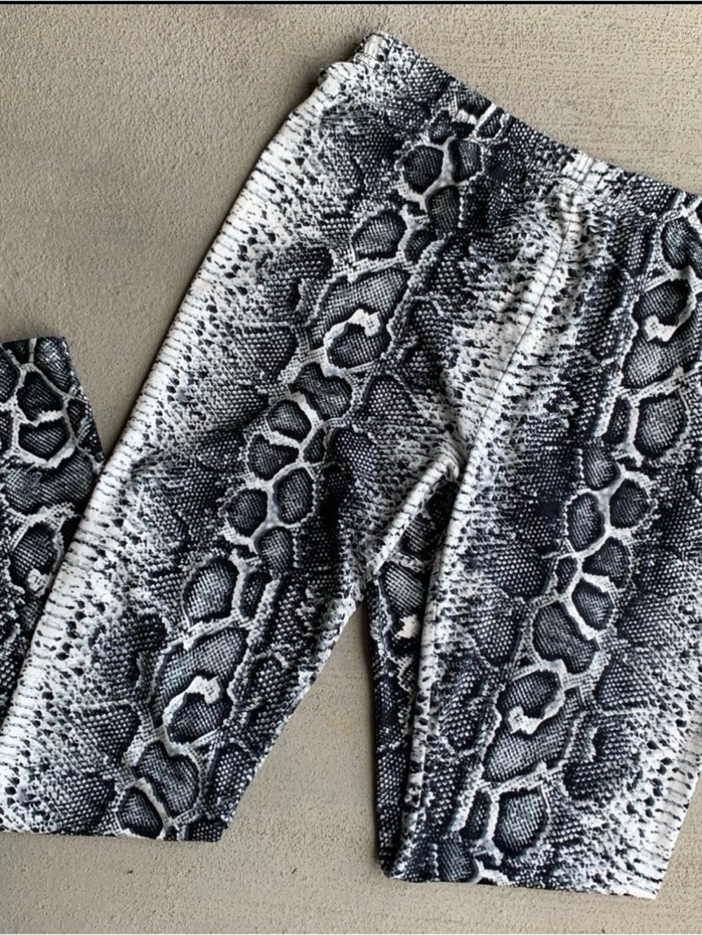 She + Sky snakeskin leggings